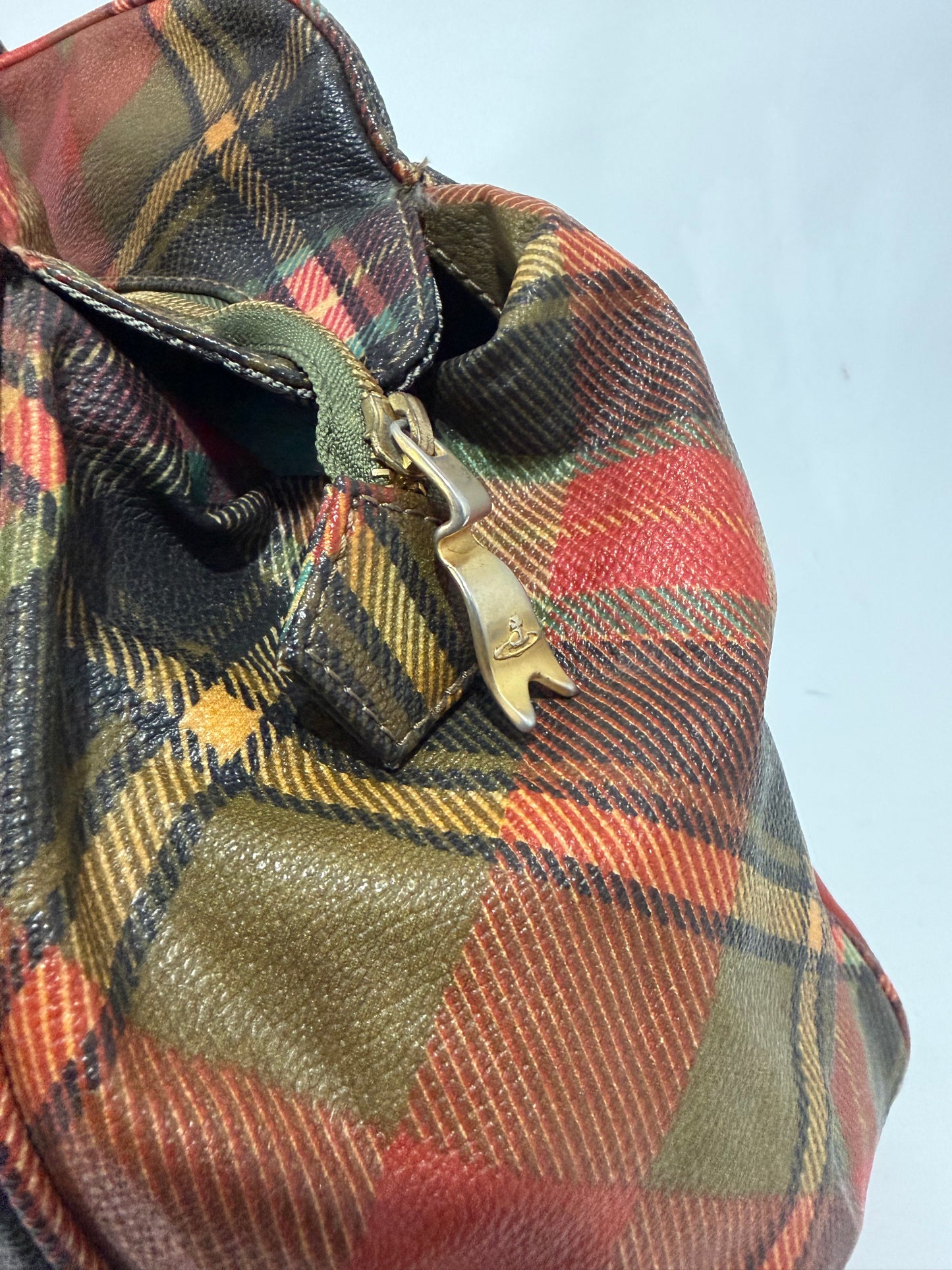 Vivienne Westwood Multicolor Coated Canvas Derby Satchel