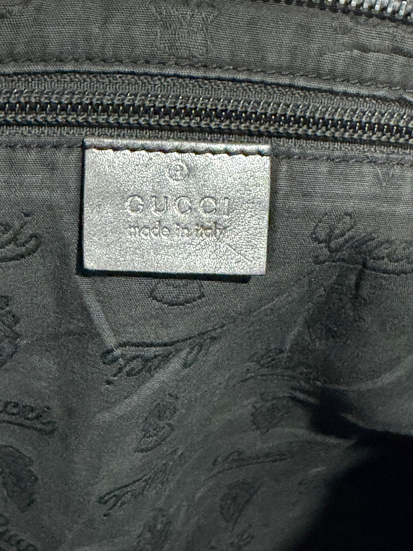 Gucci Metallic Purple GG Imprime Messenger