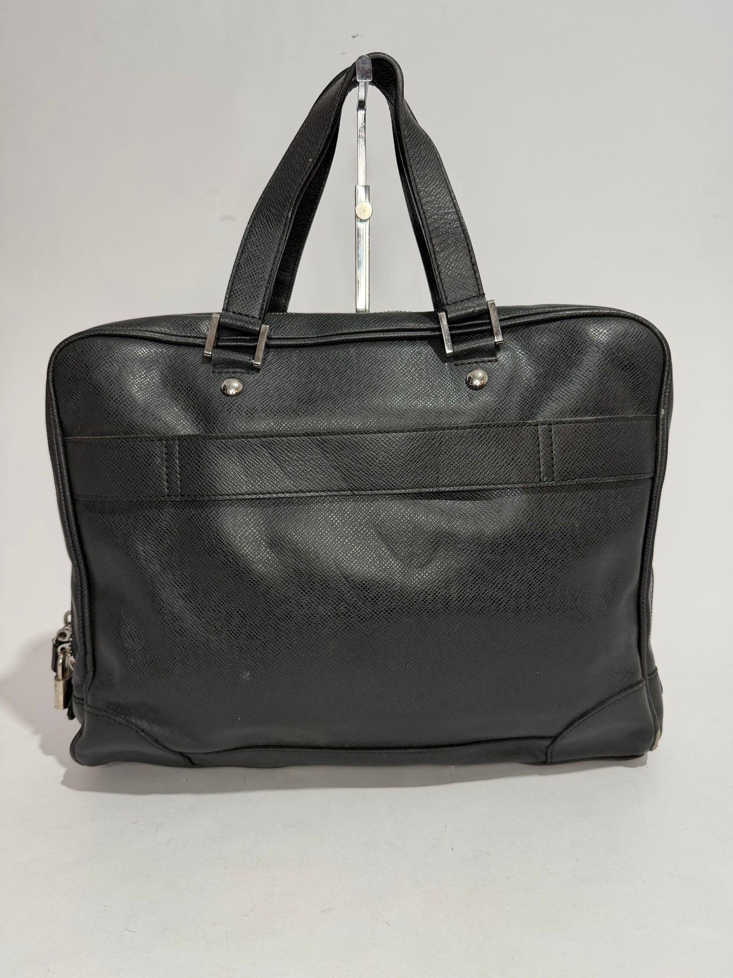 Louis Vuitton Black Taiga Leather Neo Igor Briefcase