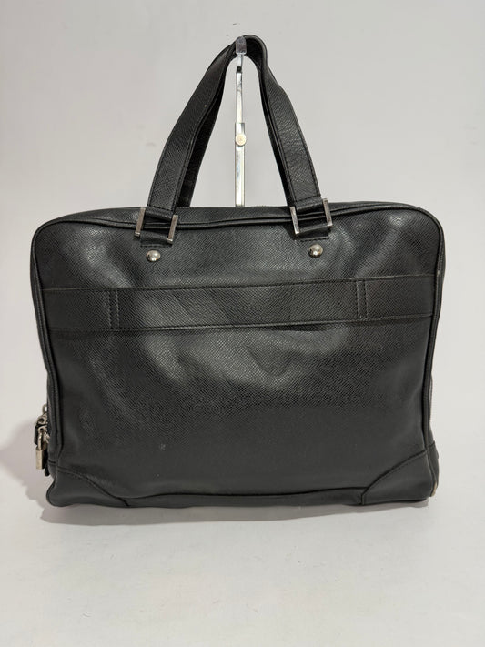 Louis Vuitton Black Taiga Leather Neo Igor Briefcase