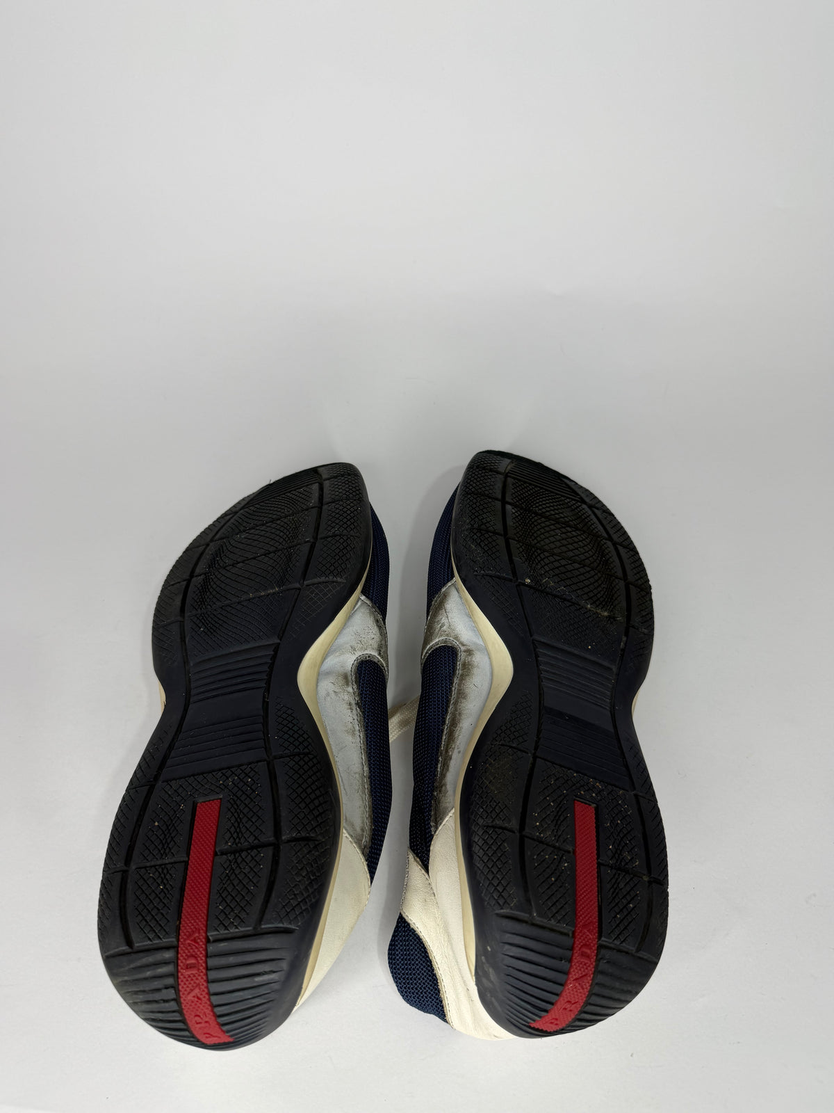Prada American Cup Mesh Printed Sneakers Size 11 UK/ 12 US/ 44 EU