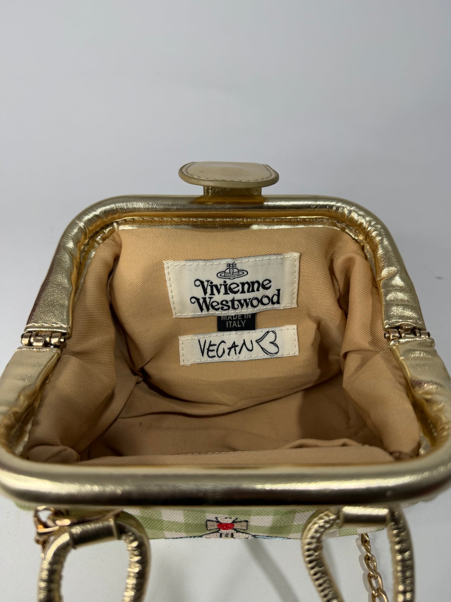 Vivienne westwood mini Check Crossbody Bag.