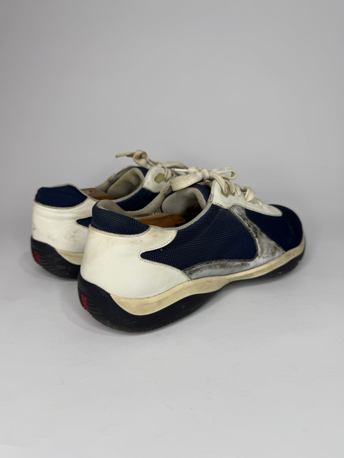 Prada American Cup Mesh Printed Sneakers Size 11 UK/ 12 US/ 44 EU