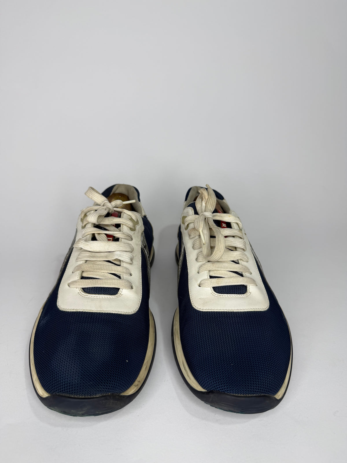 Prada American Cup Mesh Printed Sneakers Size 11 UK/ 12 US/ 44 EU