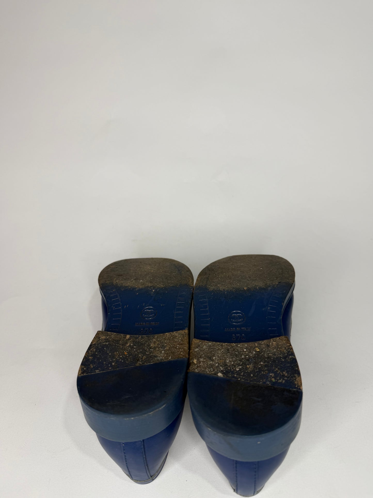 CHANEL
X PHARRELL Leather Slip-On Loafers Blue - Limited Edition