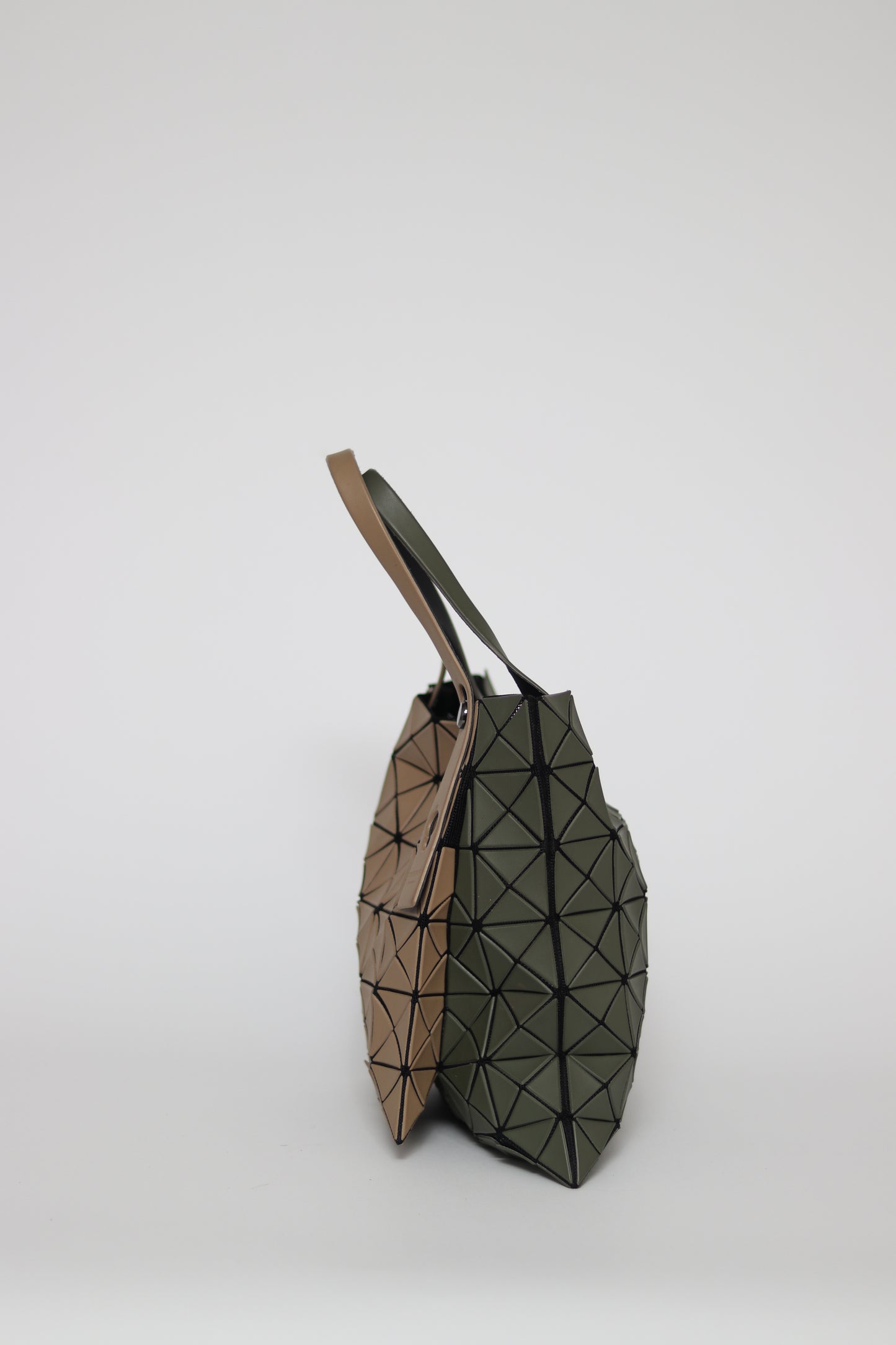 BAO BAO ISSEY MIYAKE Brown & Khaki Prism Kangaroo Tote