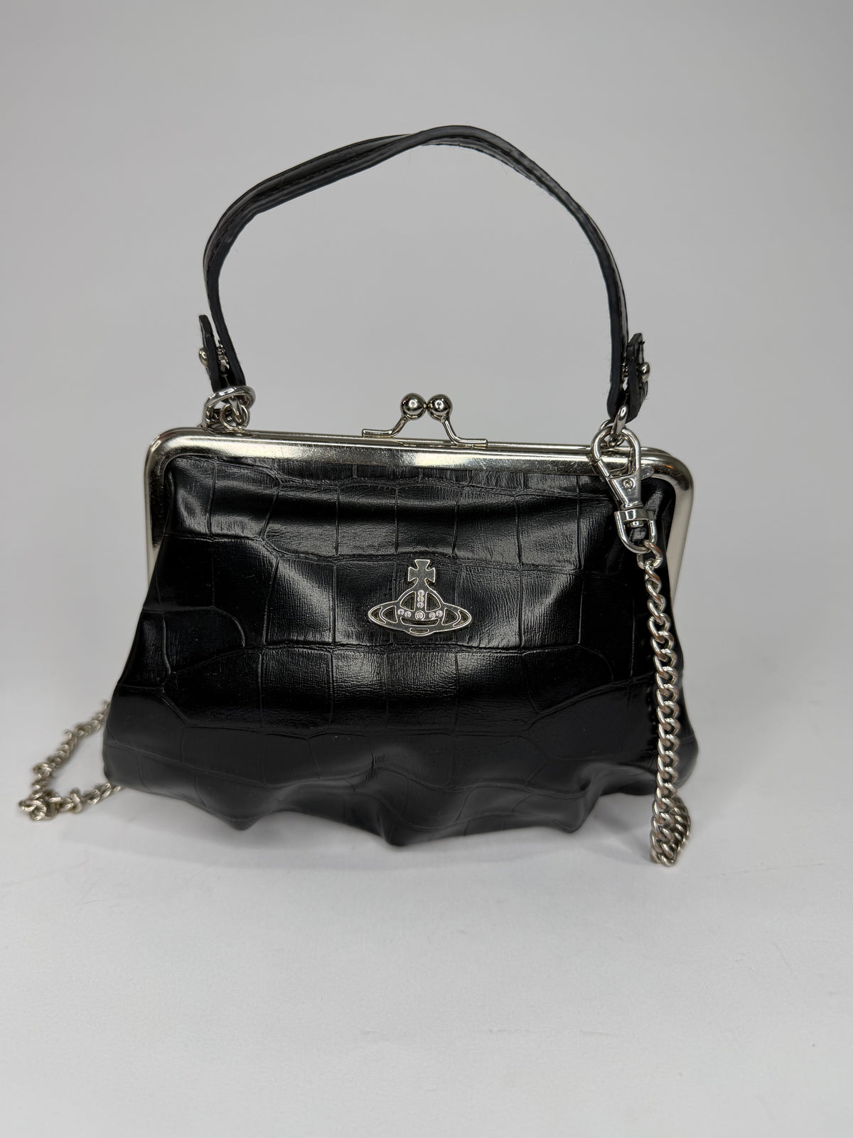 Vivienne Westwood Granny Frame leather tote bag