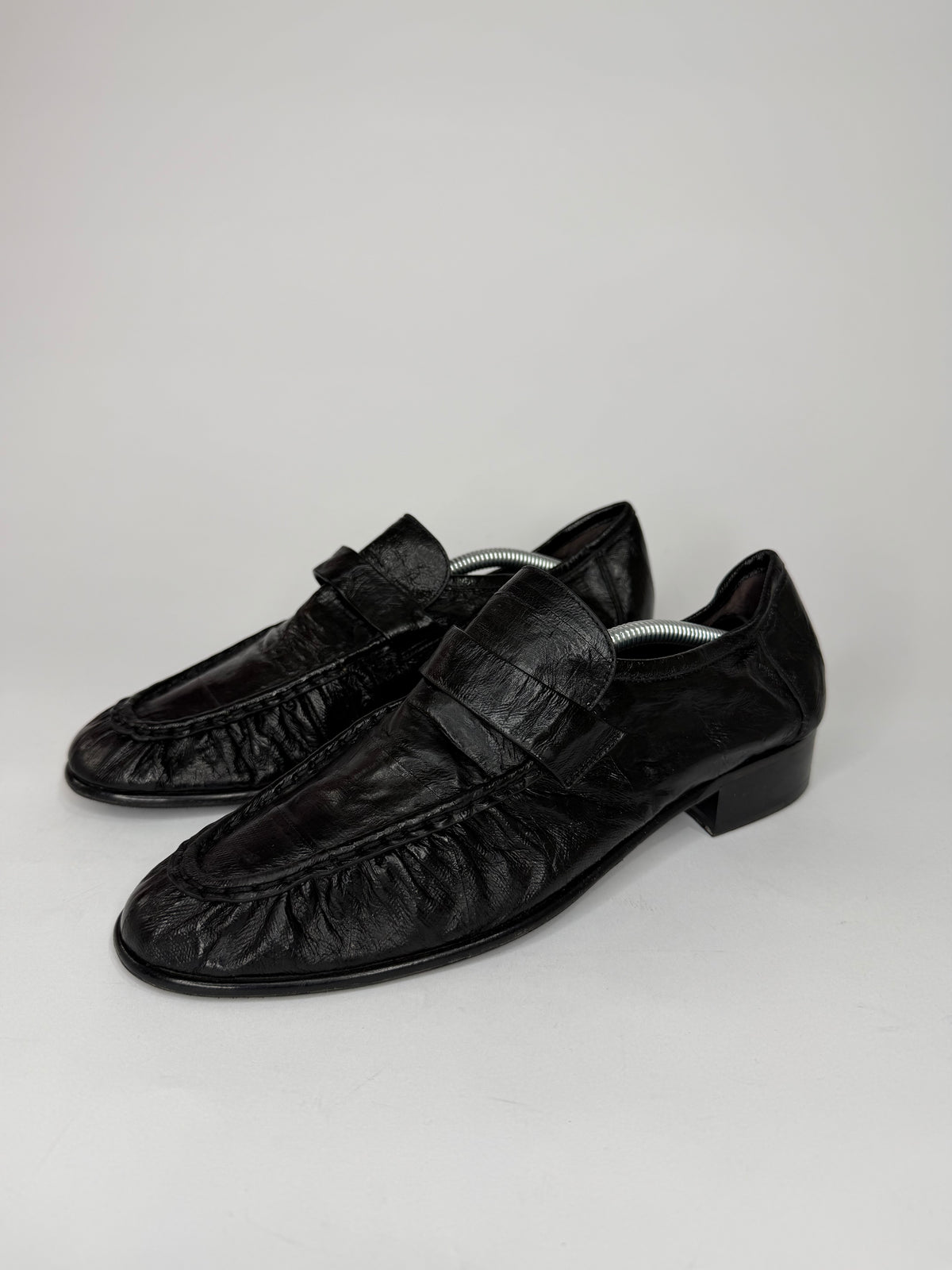 The Row Black Eel Loafers  Size 39 EU/ 9 US/ 6 UK
