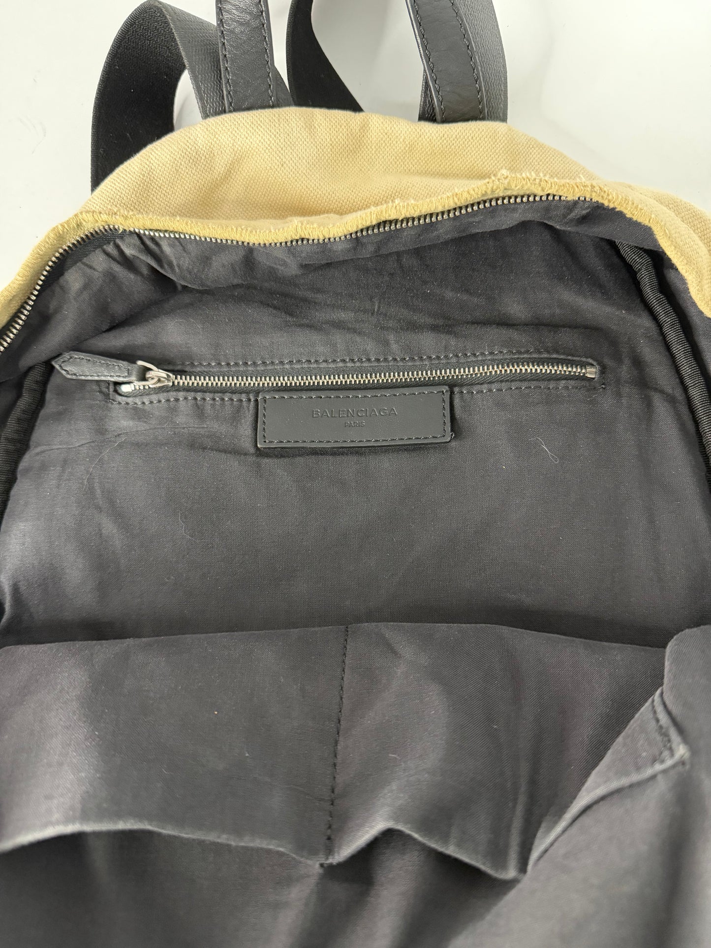 Balenciaga Canvas & Leather Logo Backpack