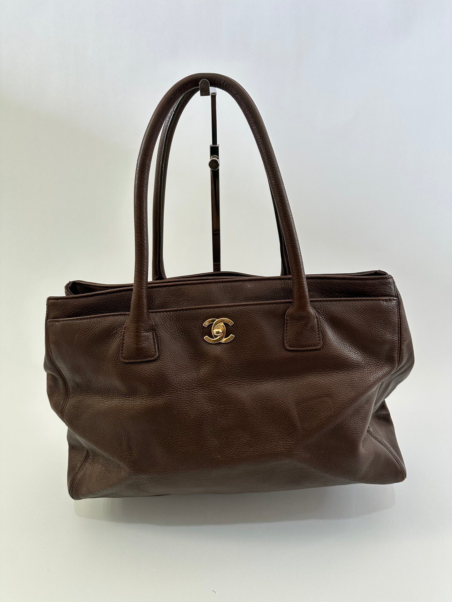 Chanel Brown Leather Executive Cerf Tote