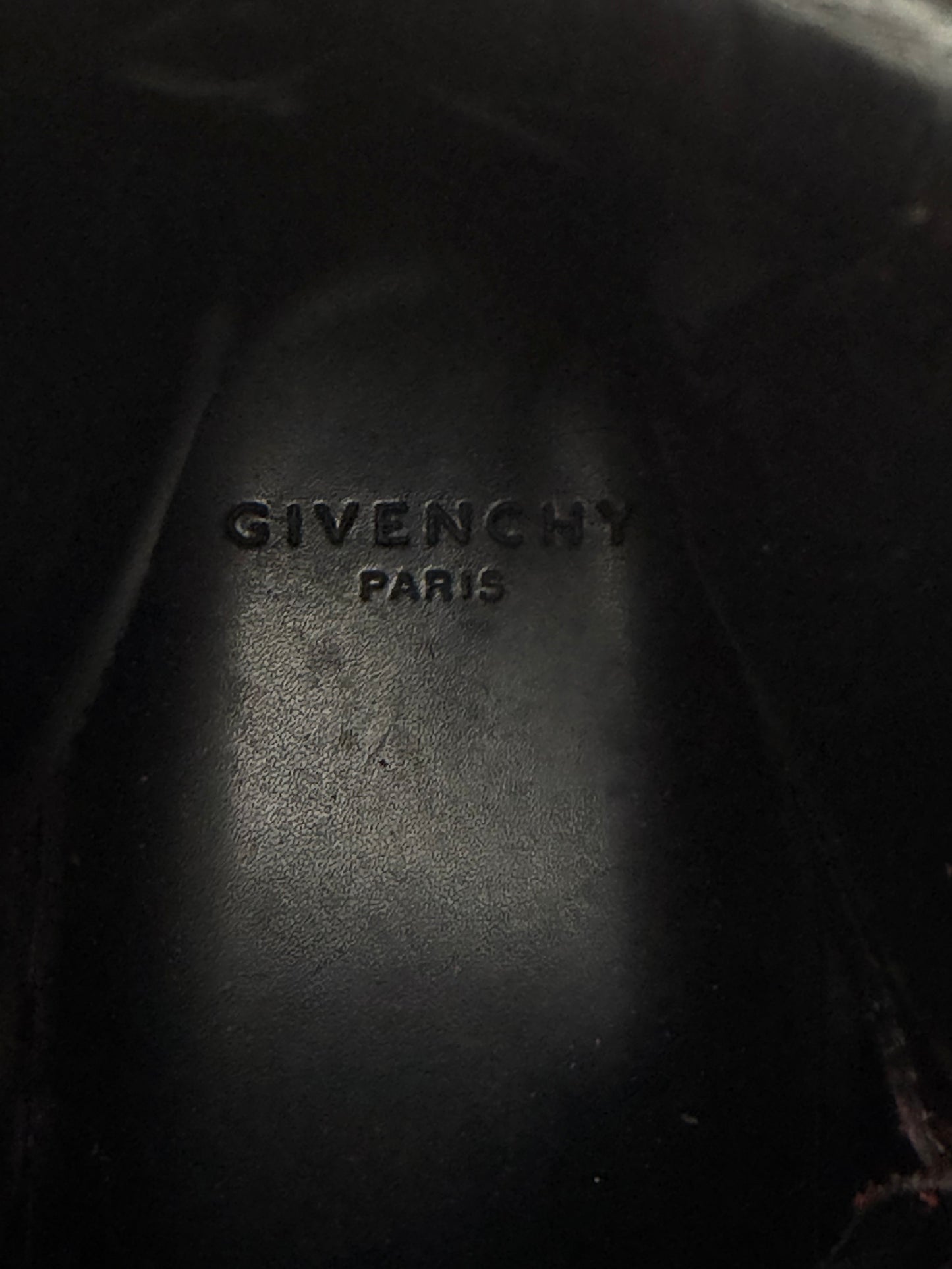 Givenchy Tyson Black/Dark Red Leather Star Studded Sneakers Size 41 EU/ 7.5 UK/ 8.5 US