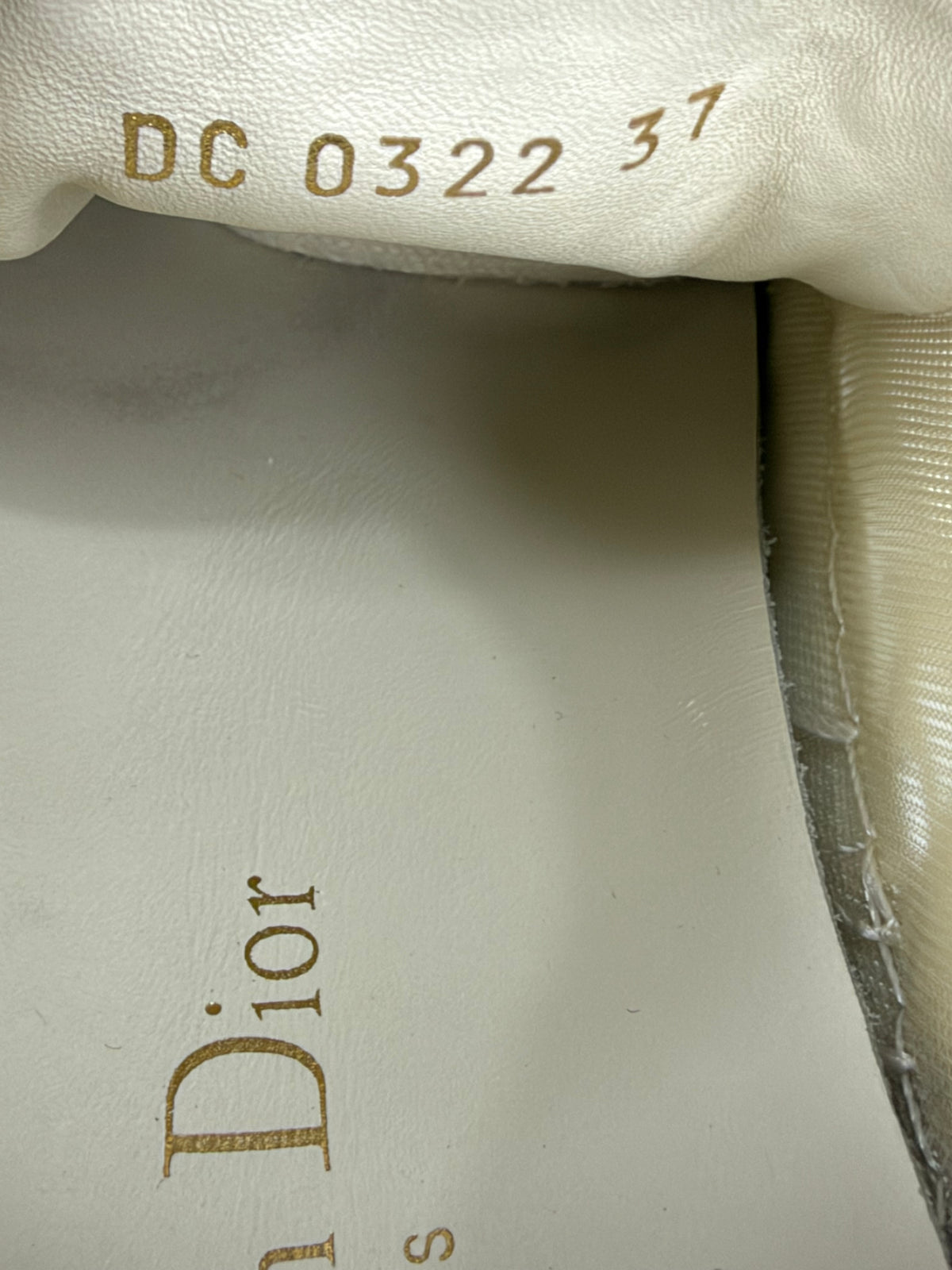 Dior White Lace Walk'n'Dior Lace Up Sneakers Size 37 EU/ 7 US