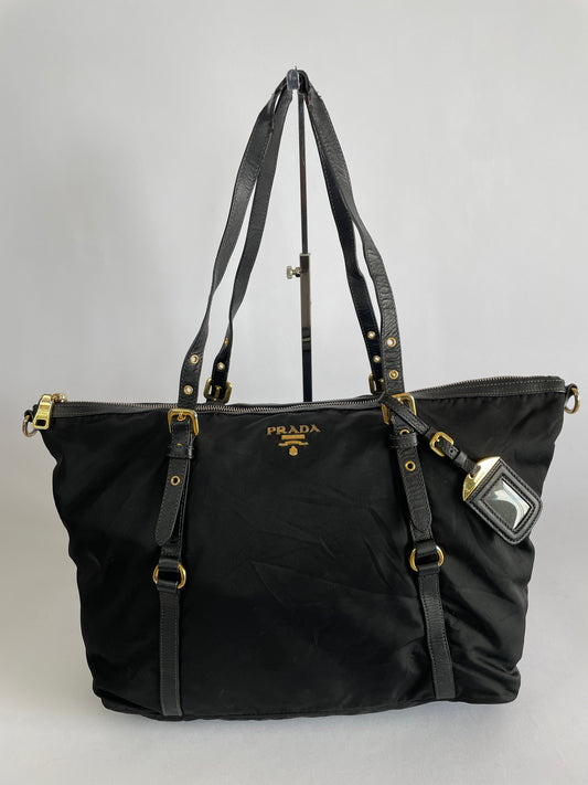 PRADA Tessuto Nylon Saffiano Tote