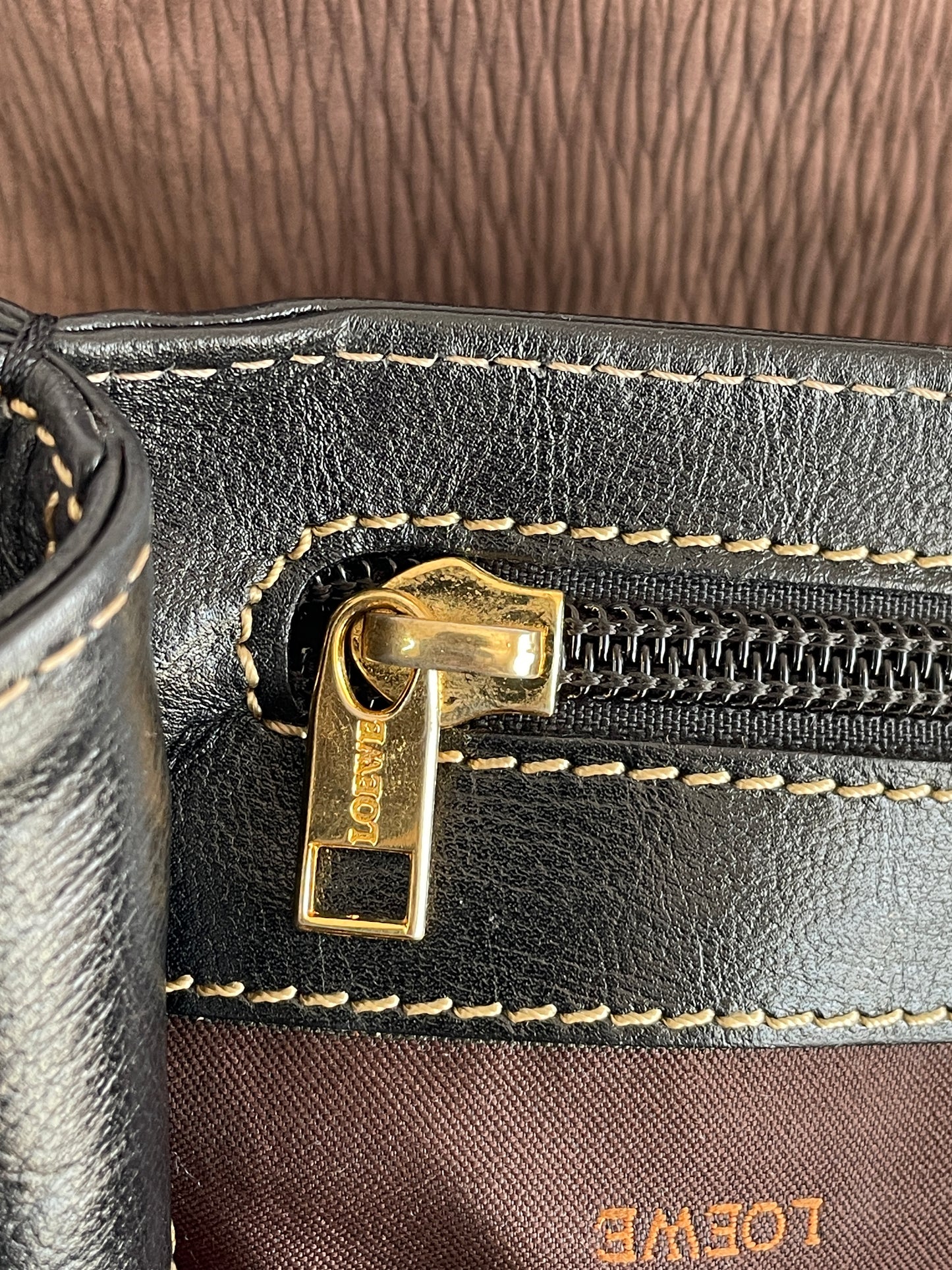 Vintage Loewe Velazquez two-way handbag