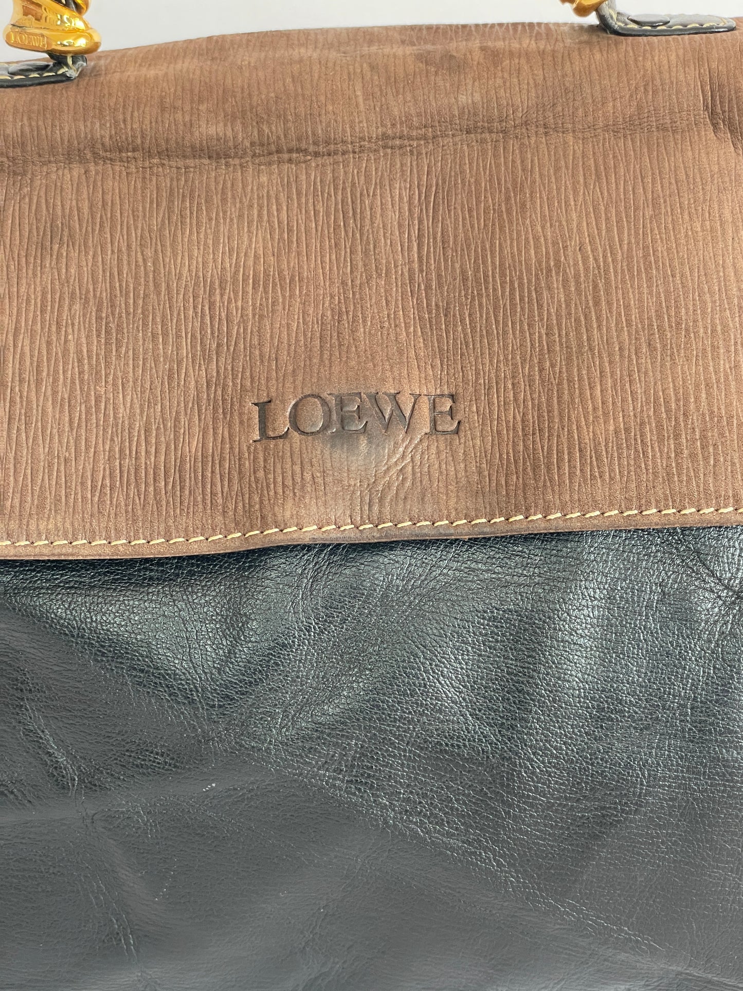Vintage Loewe Velazquez two-way handbag