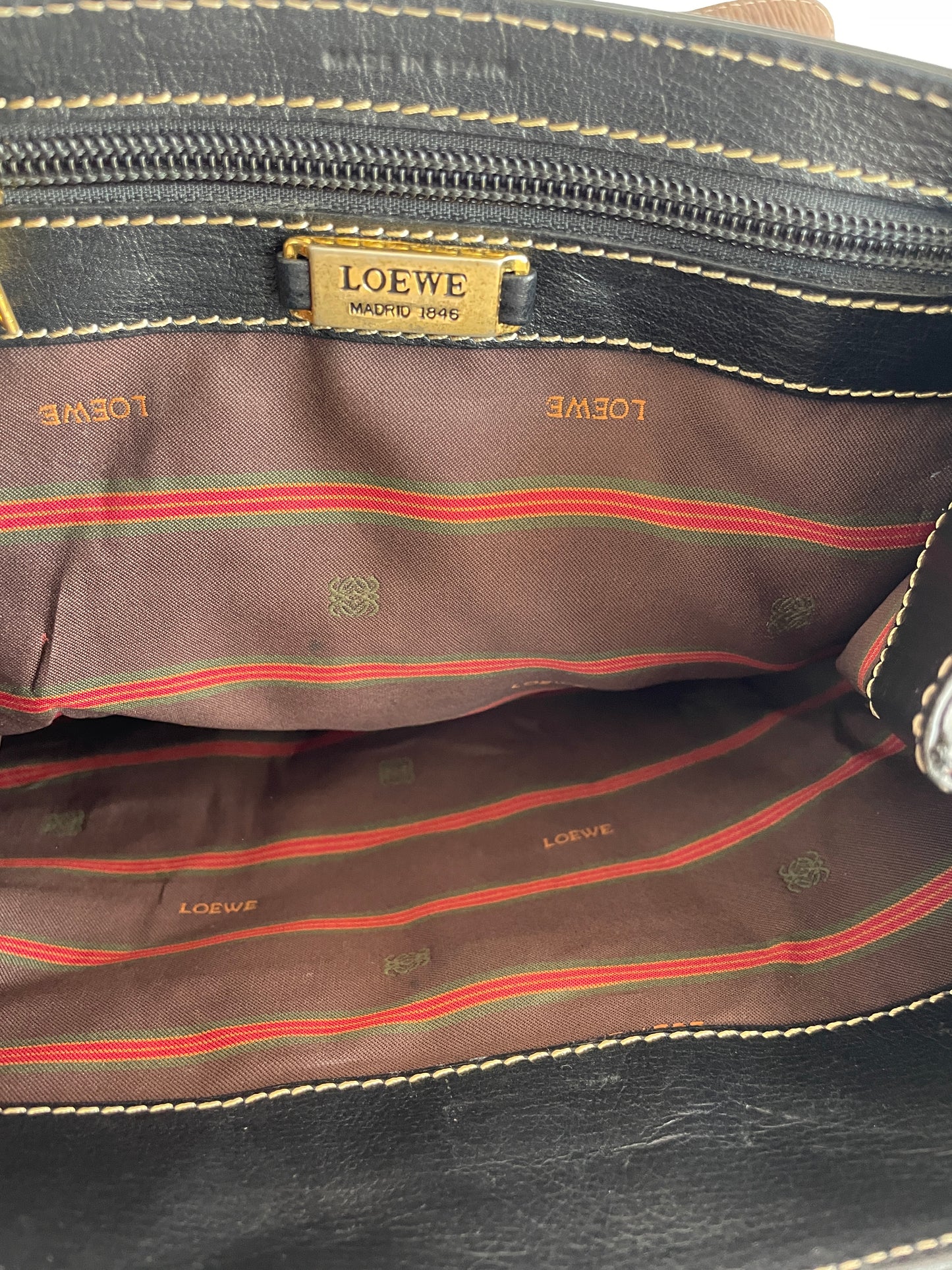 Vintage Loewe Velazquez two-way handbag