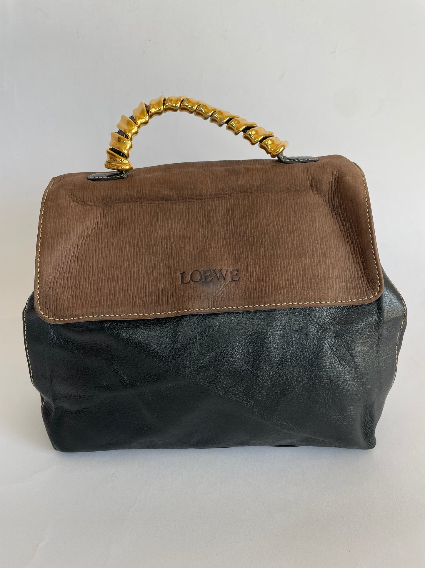 Vintage Loewe Velazquez two-way handbag
