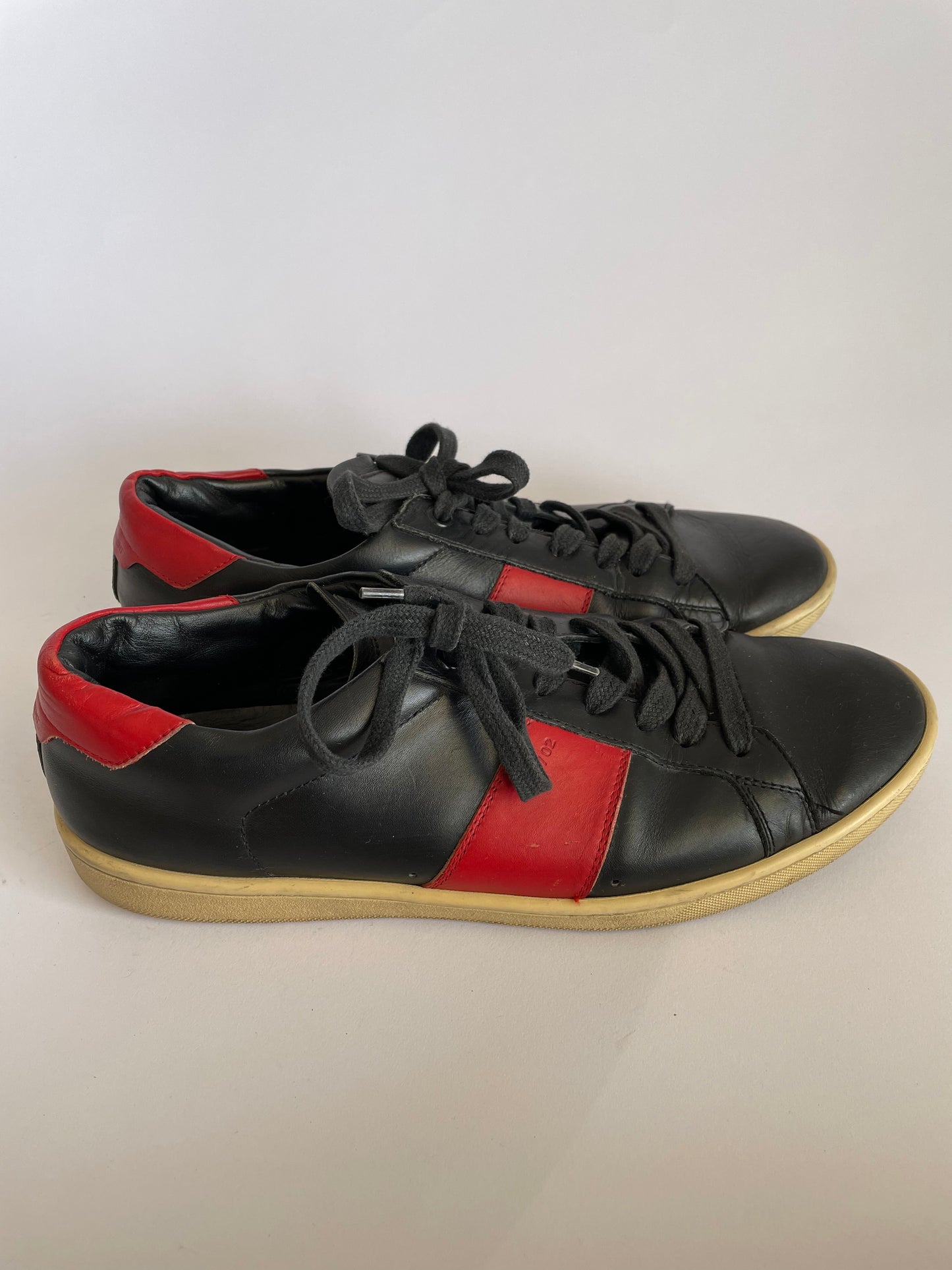 SAINT LAURENT SL/10H Leather Low-Top Sneaker Size 41.5 EUR