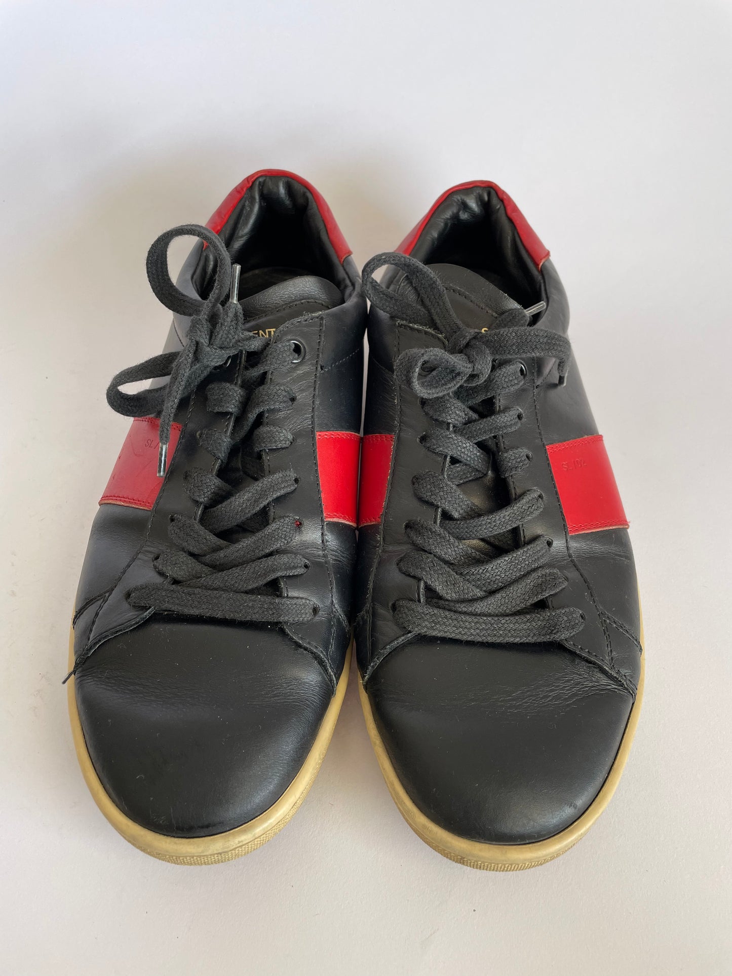 SAINT LAURENT SL/10H Leather Low-Top Sneaker Size 41.5 EUR